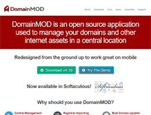 Tablet Screenshot of domainmod.org